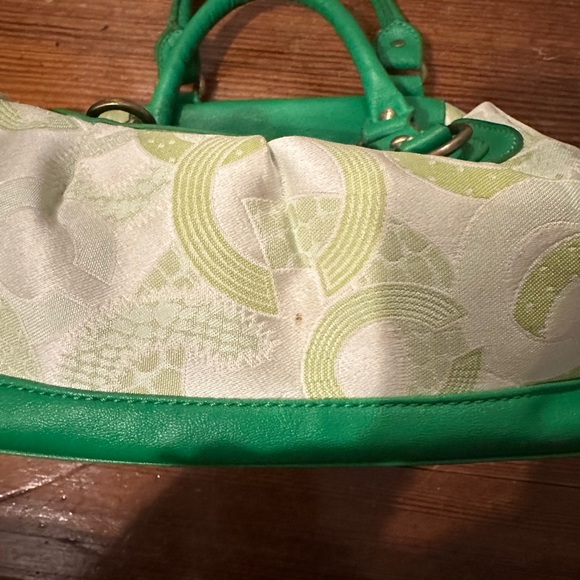 Coach Vintage Green Madison Sabrina satchel purse bag - Picture 5 of 11